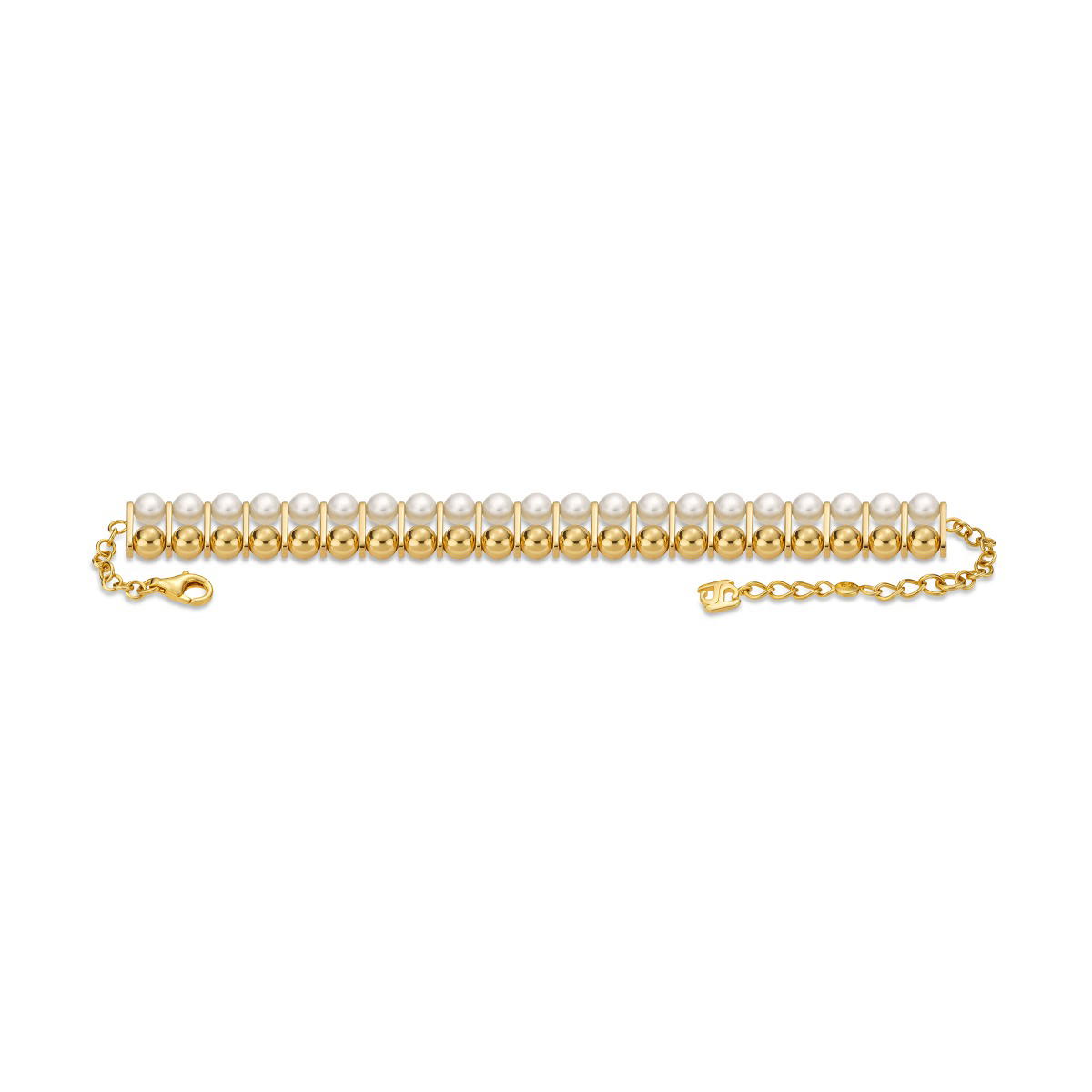 Saint Honore bracelet for women steel gold , Mother of pearl