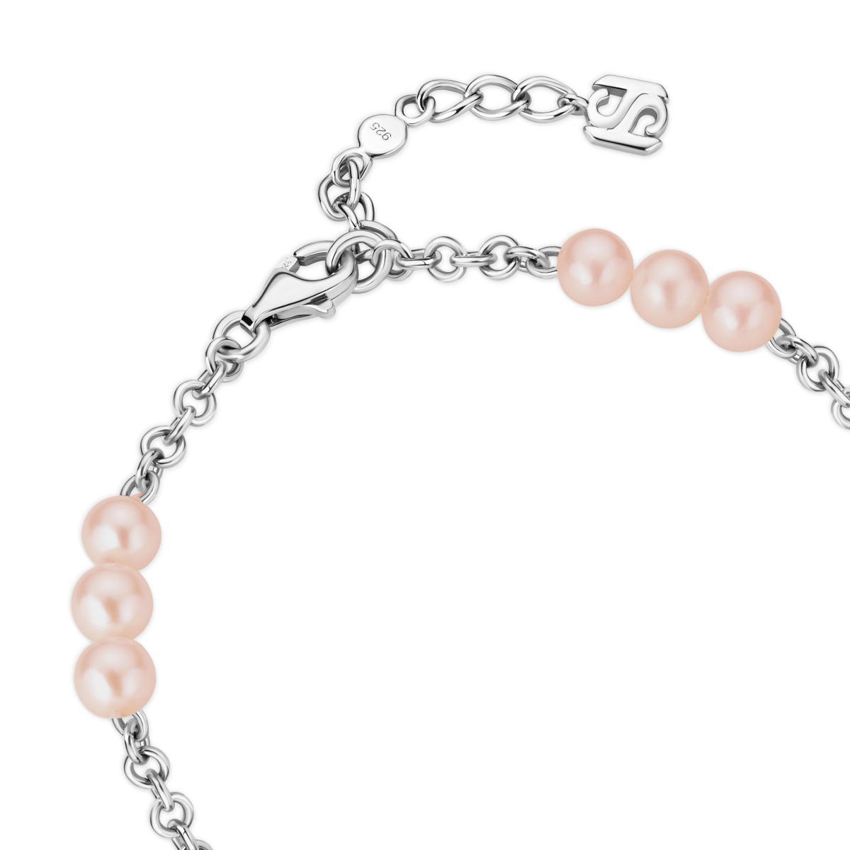 Saint Honore CHARMS bracelet for women silver , Mother of pearl