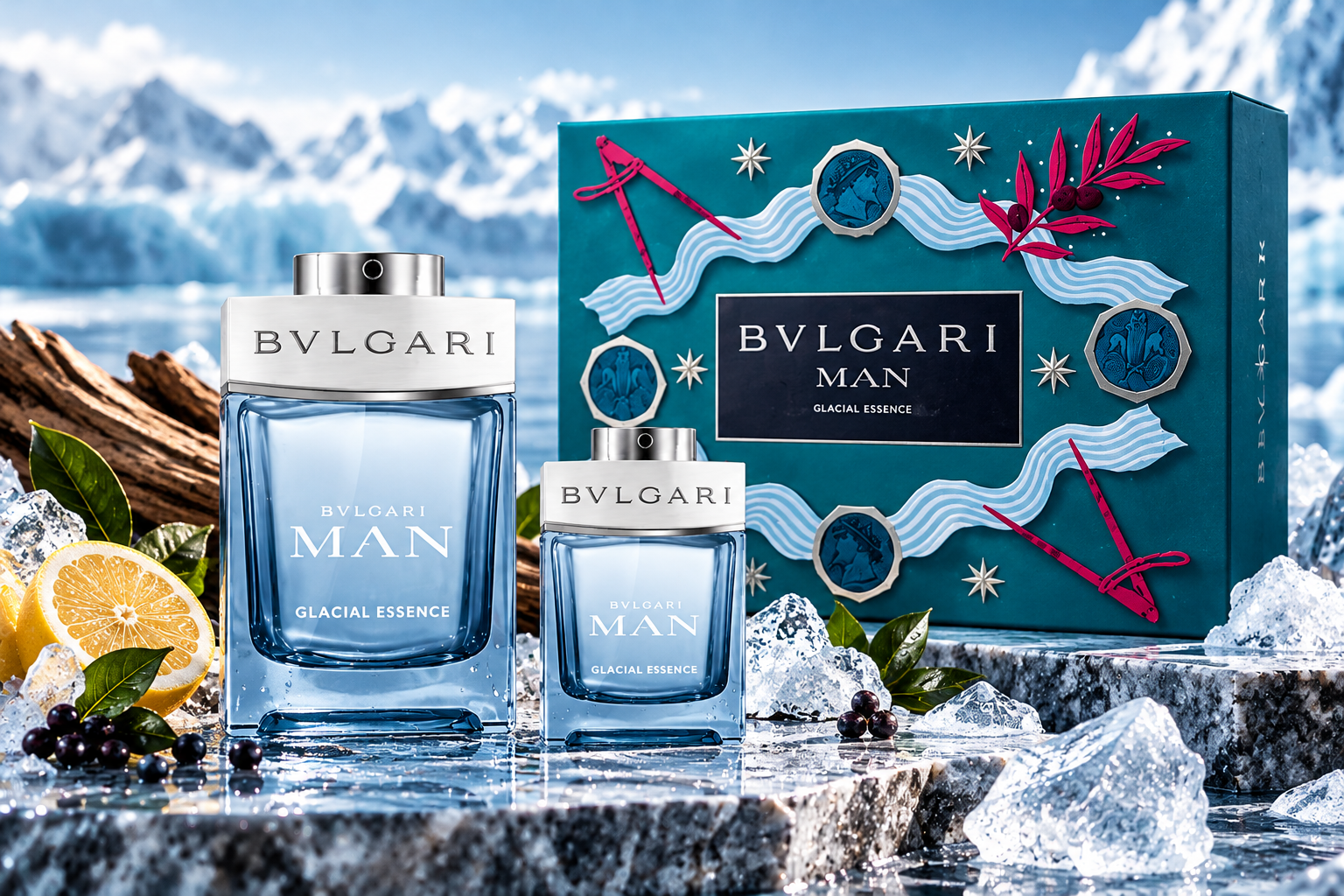 BVLGARI MAN Glacial Essence 香水セット Bvlgari Man Glacial Essence EDP 100Ml Set | Paris Gallery