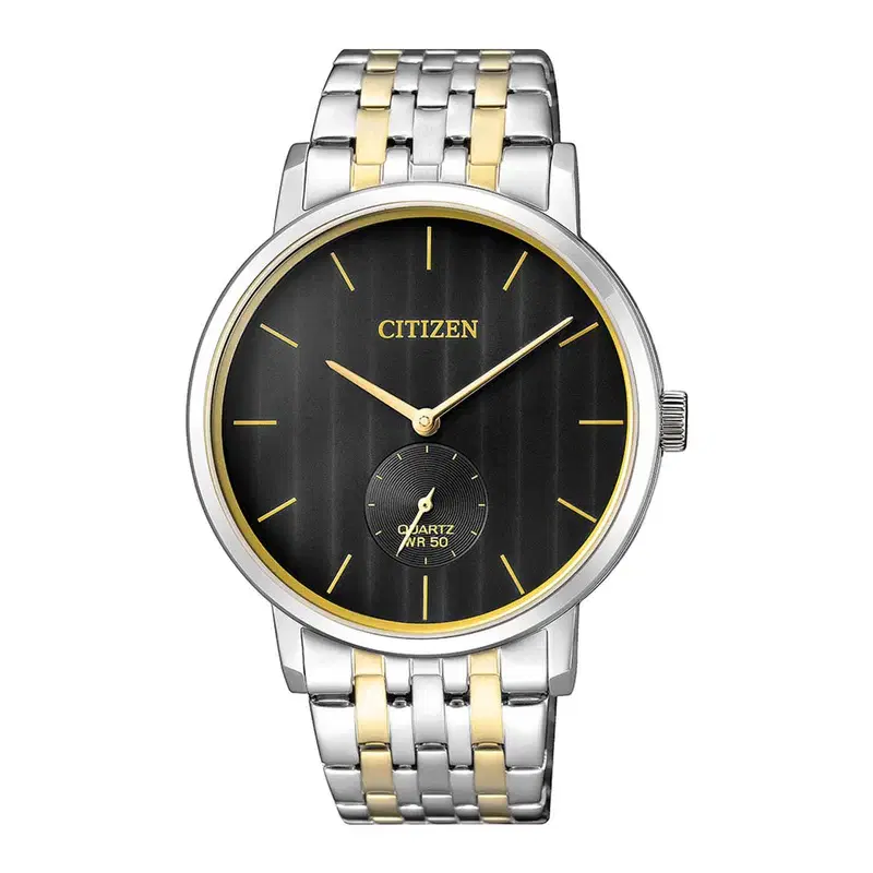 Citizen Men's Watch - Two-Tone Stainless Steel & Black Dial