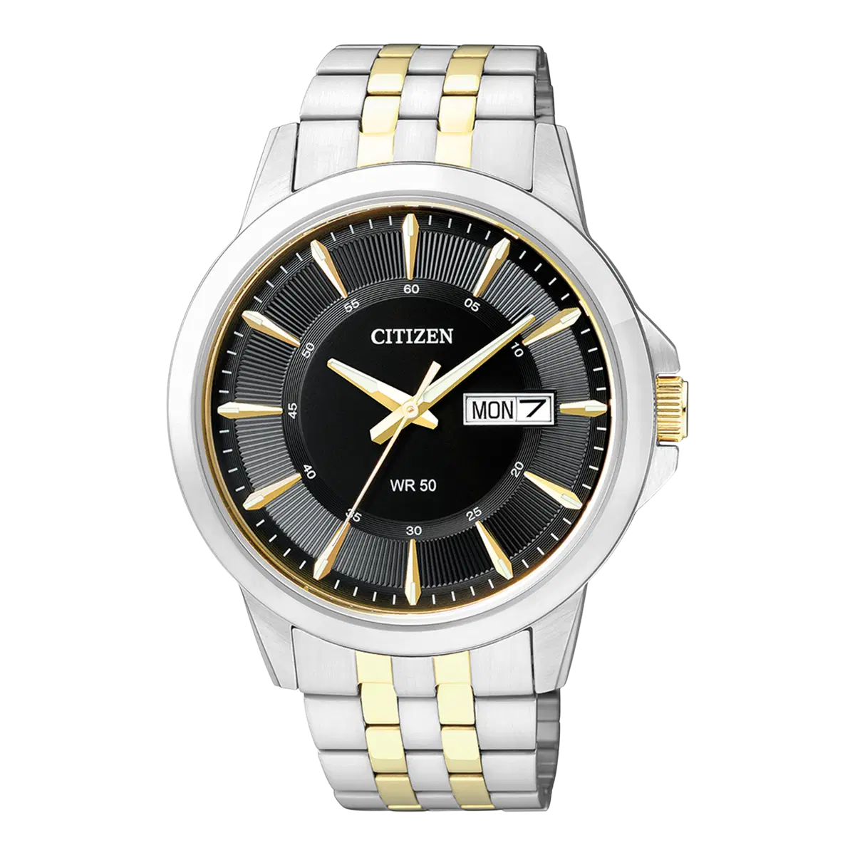 Citizen Men's Watch - Two-Tone Steel with Black Dial