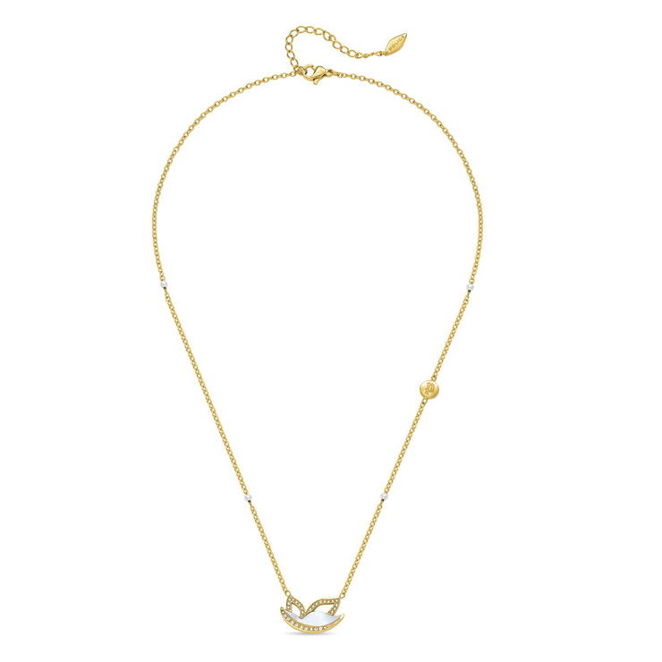 Police BIRDY Ladies Necklace Gold Plated with Crystal 