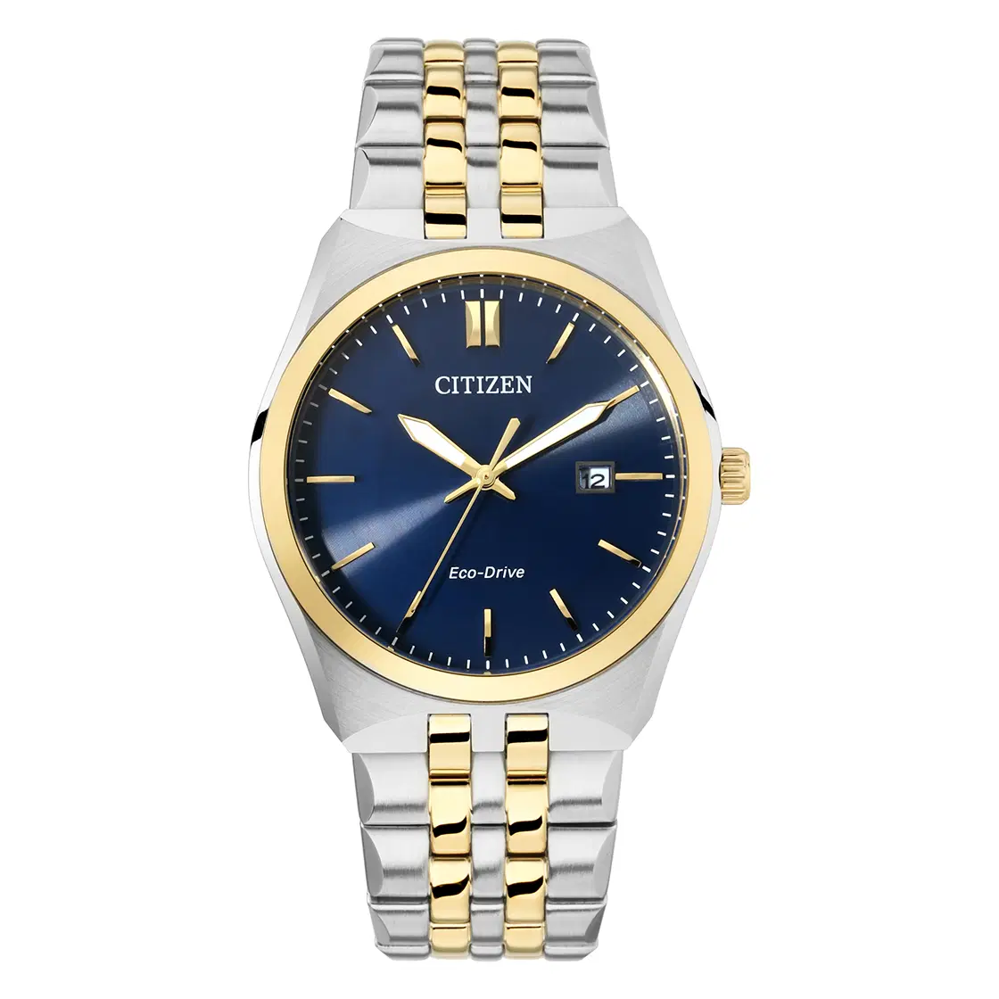 Citizen Eco-Drive Men's Watch - Two-Tone Steel, Blue