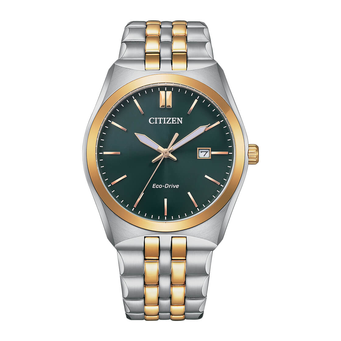 Citizen Eco-Drive Men's Watch - Two-Tone Steel & Green Dial