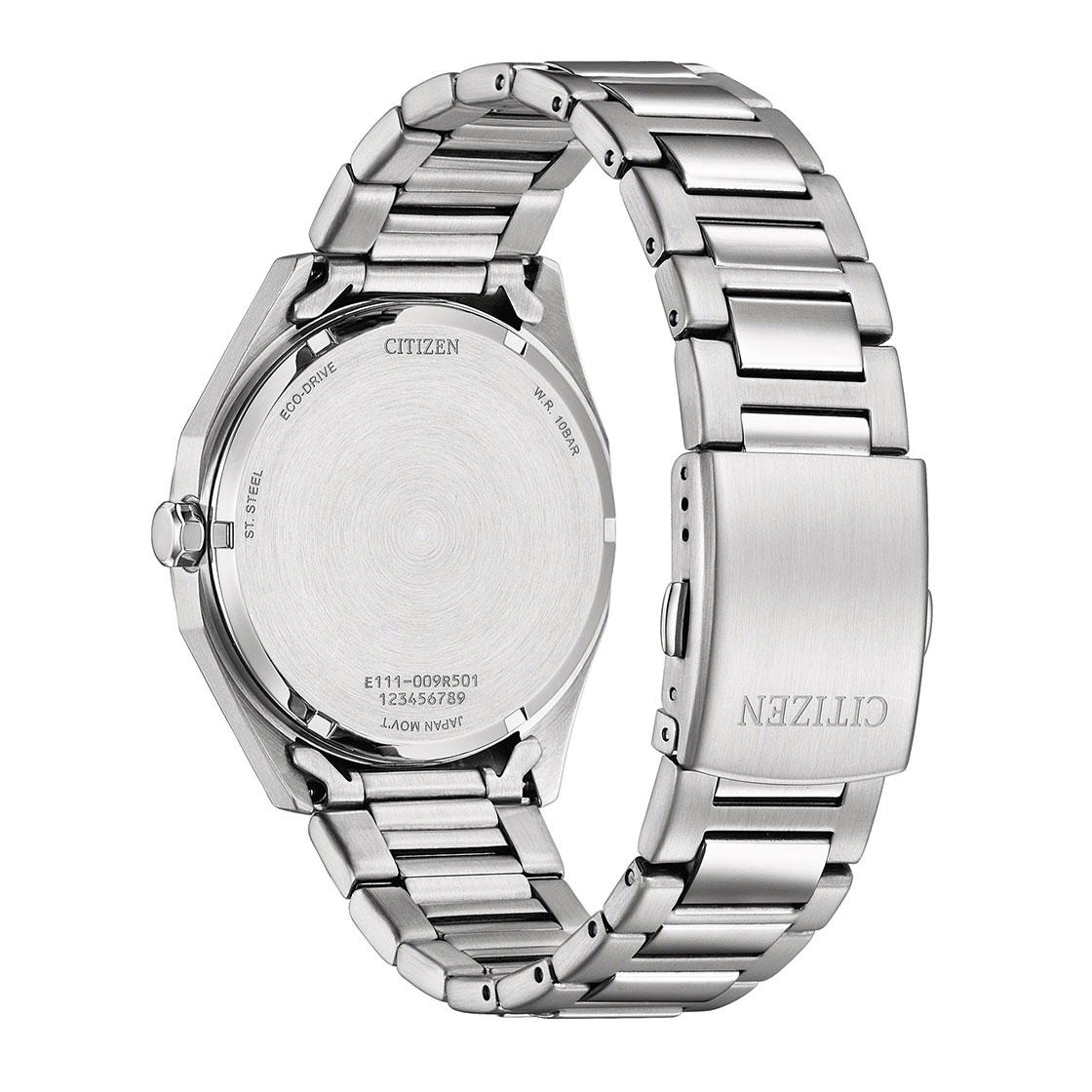 Citizen Men's Eco-Drive Watch with Orange Dial 