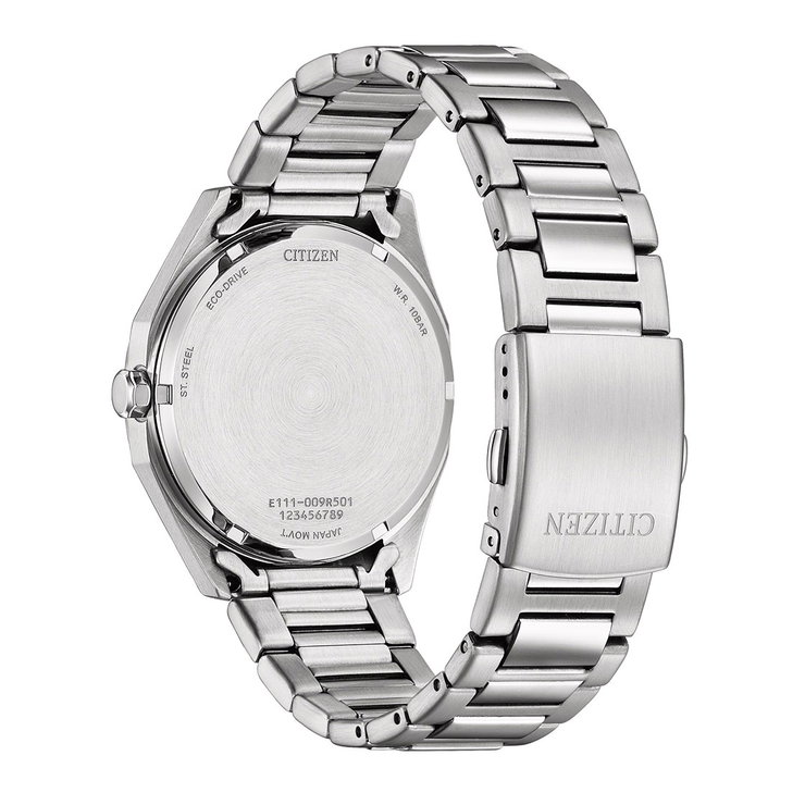 Citizen Men's Eco-Drive Watch with Orange Dial