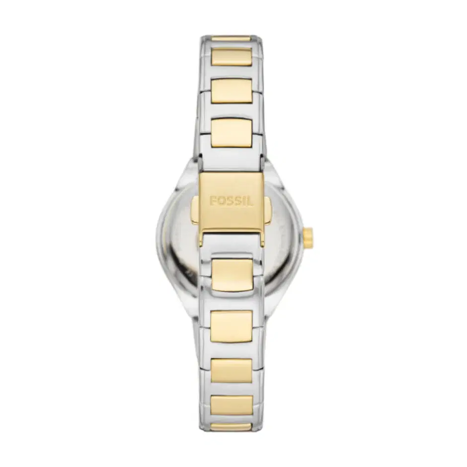 Fossil Women Eevie Watch Two Tone Steel Crystal Bezel