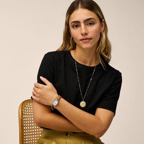 Fossil Penny Brown Leather Watch