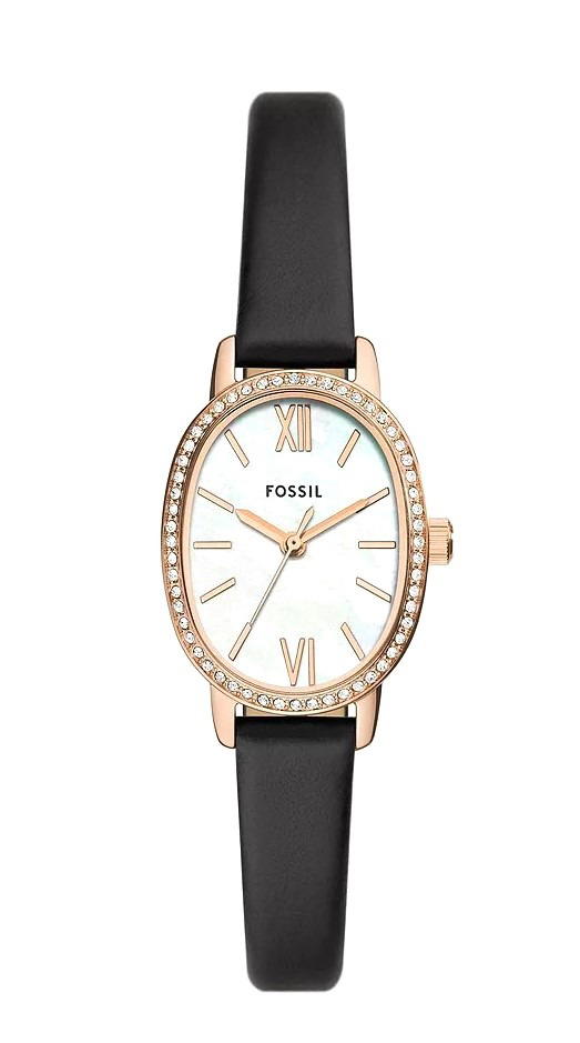 Fossil Penny Black Leather Watch