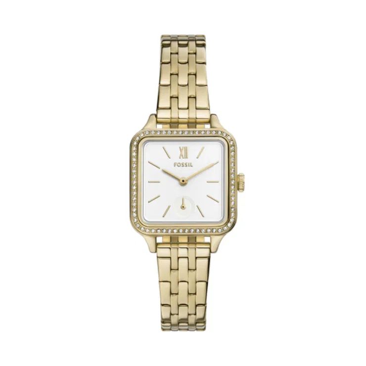 Fossil Colleen Gold Ladies Watch with Crystal Bezel