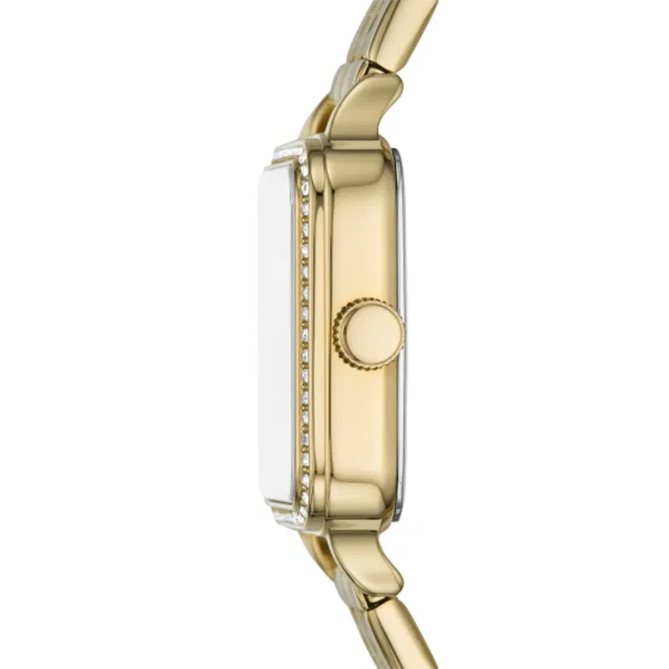 Fossil Colleen Gold Ladies Watch with Crystal Bezel