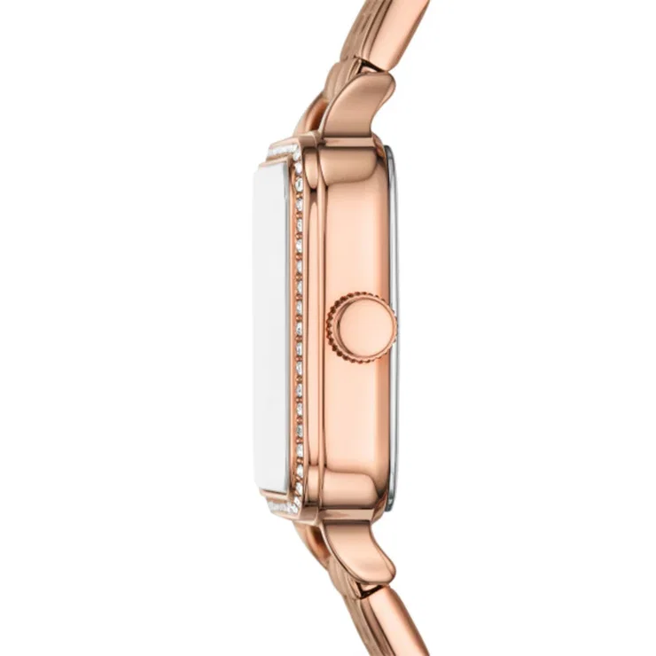 Fossil Colleen Rose Gold Ladies Watch - Crystal Bezel
