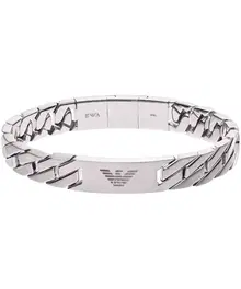 Emporio Armani Men’s Silver Stainless Steel Bracelet