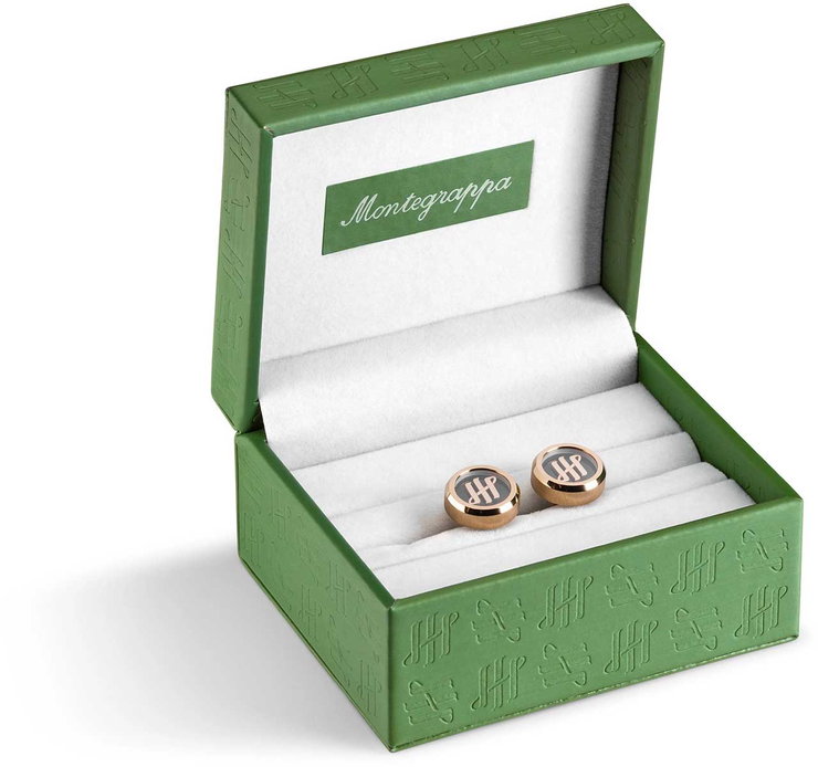 Montegrappa ZERO Modern Essentials cufflink gold