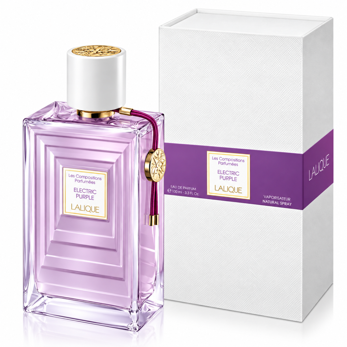 عطر لاليك لي كومبوزيسيون إليكتريك بيربل أو دو بارفان للنساء 100 مل