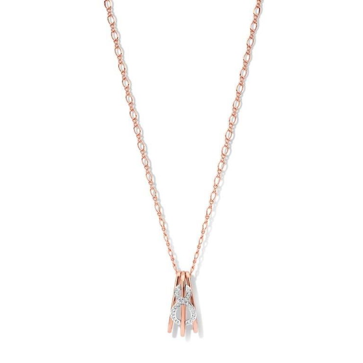 Cerruti 1881 Rose Gold Necklace with Crystal Details