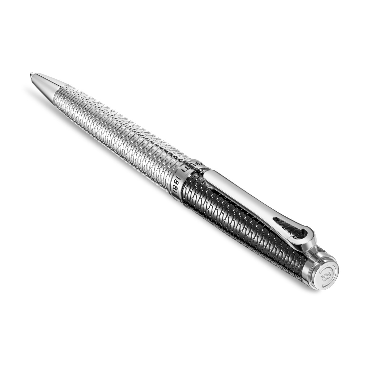 Cerruti 1881 Silver Textured Ballpoint Pen 