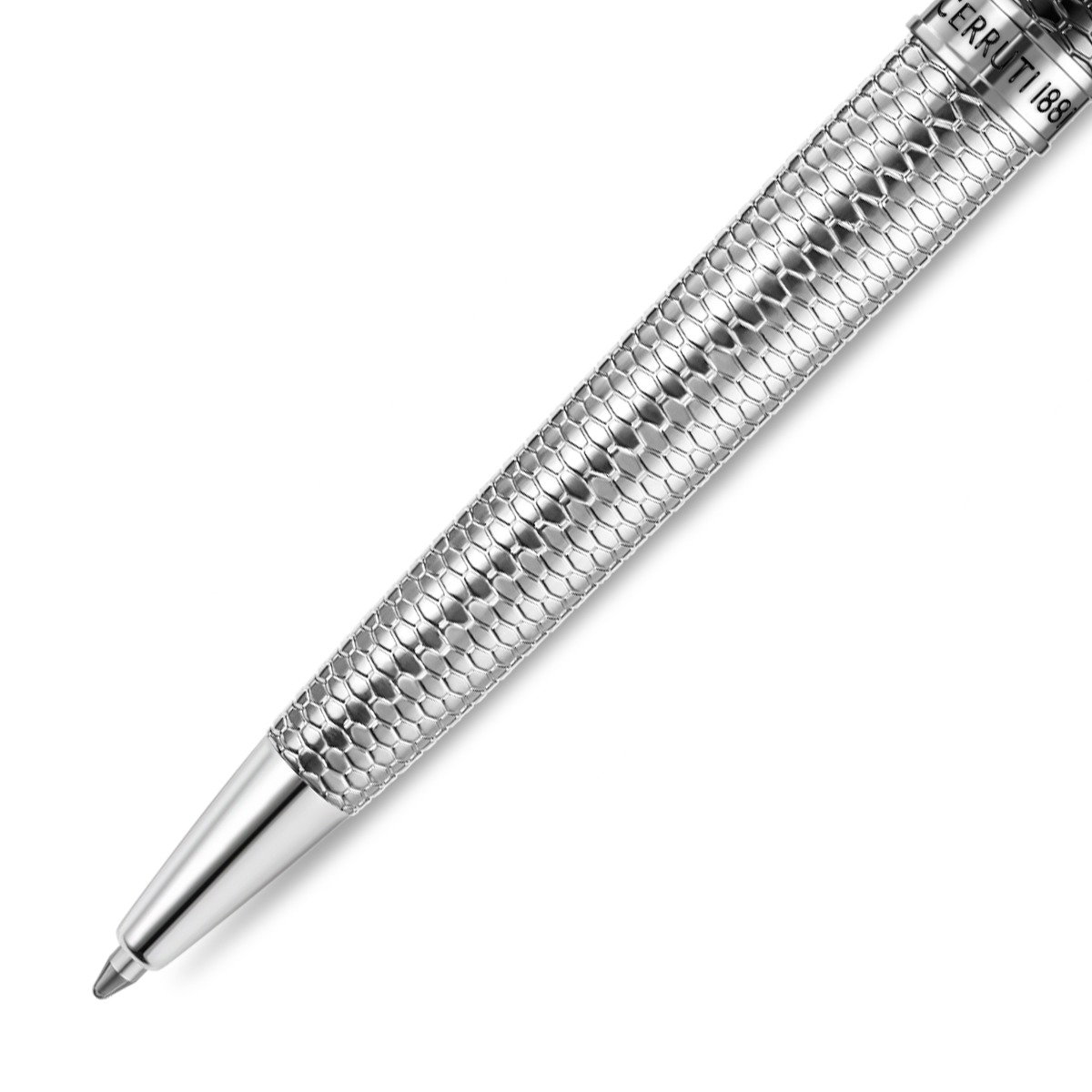 Cerruti 1881 Silver Textured Ballpoint Pen 