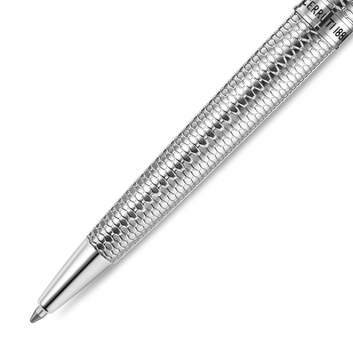 Cerruti 1881 Full Silver Textured Ballpoint Pen – Metal Pen