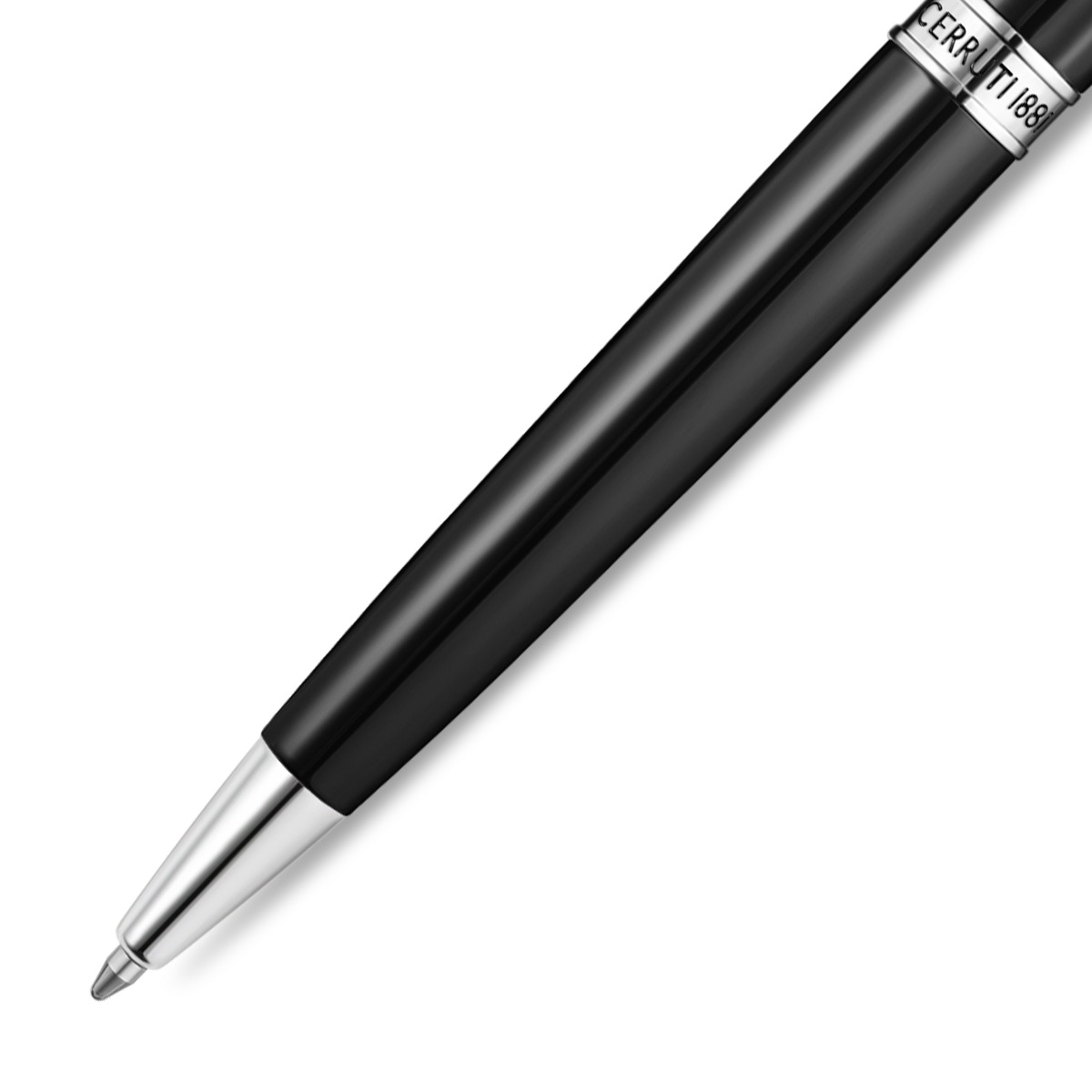 Cerruti 1881 Black & Chrome Ballpoint Pen 
