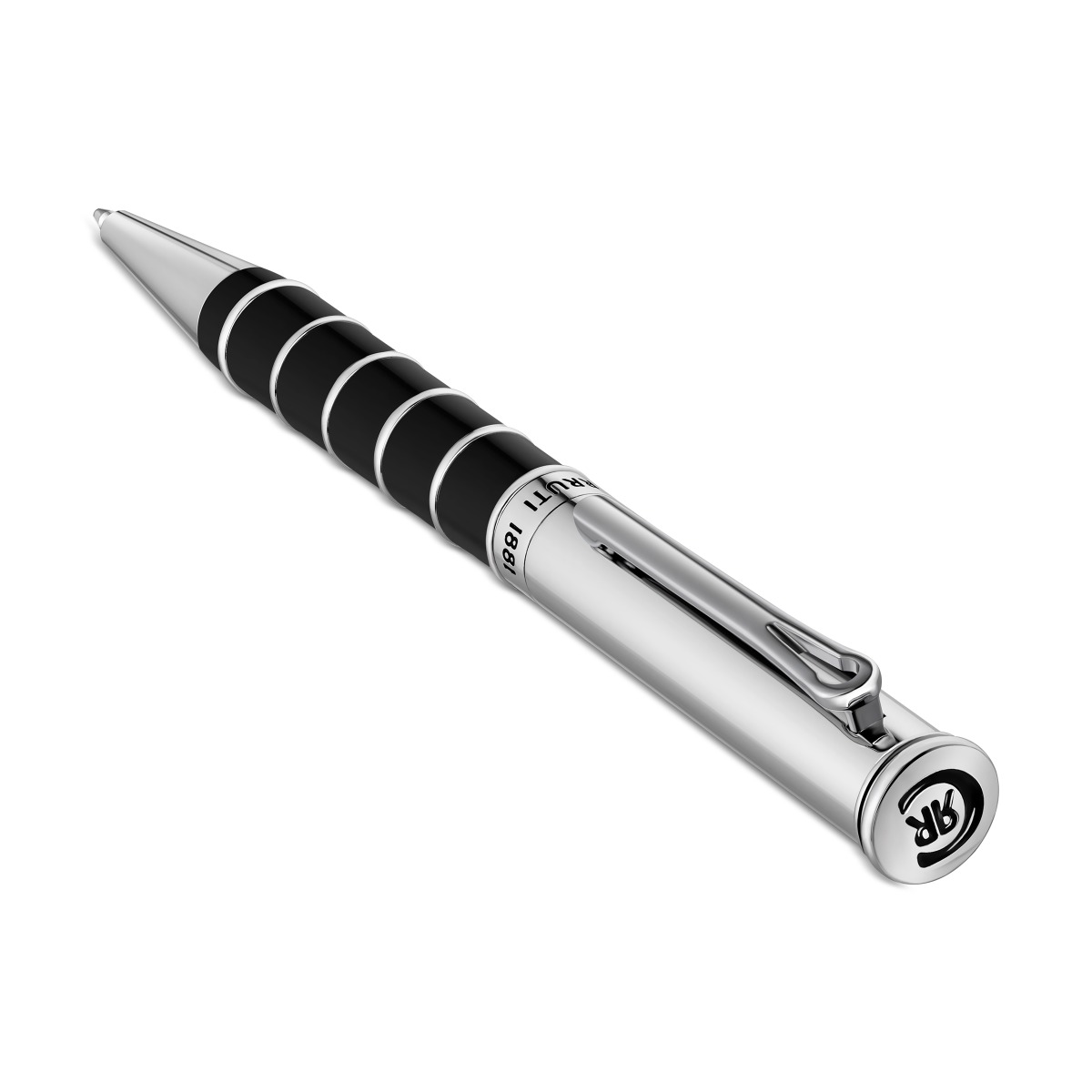 Cerruti 1881 IVO Ballpoint Pen Silver and Black
