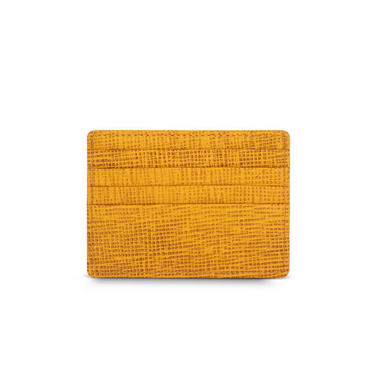 Cerruti 1881 card case tan leather 6cc for men 
