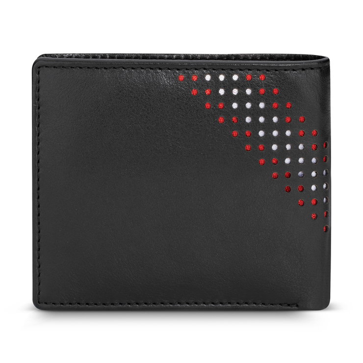 Cerruti 1881 wallet for men 6cc with black natural leather