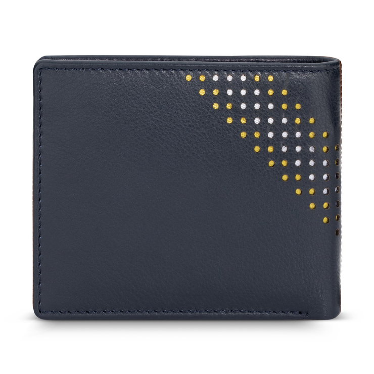 Cerruti 1881 wallet for men 6cc with blue natural leather