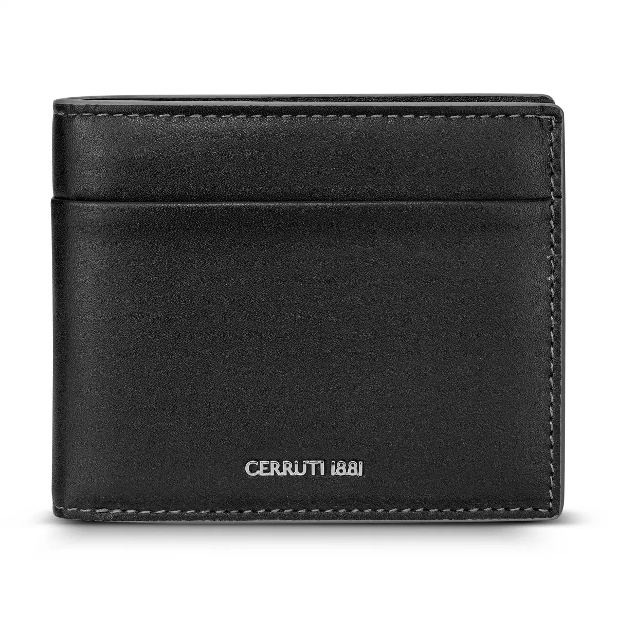 Cerruti 1881 Black Leather Wallet – Elegant Smooth Finish