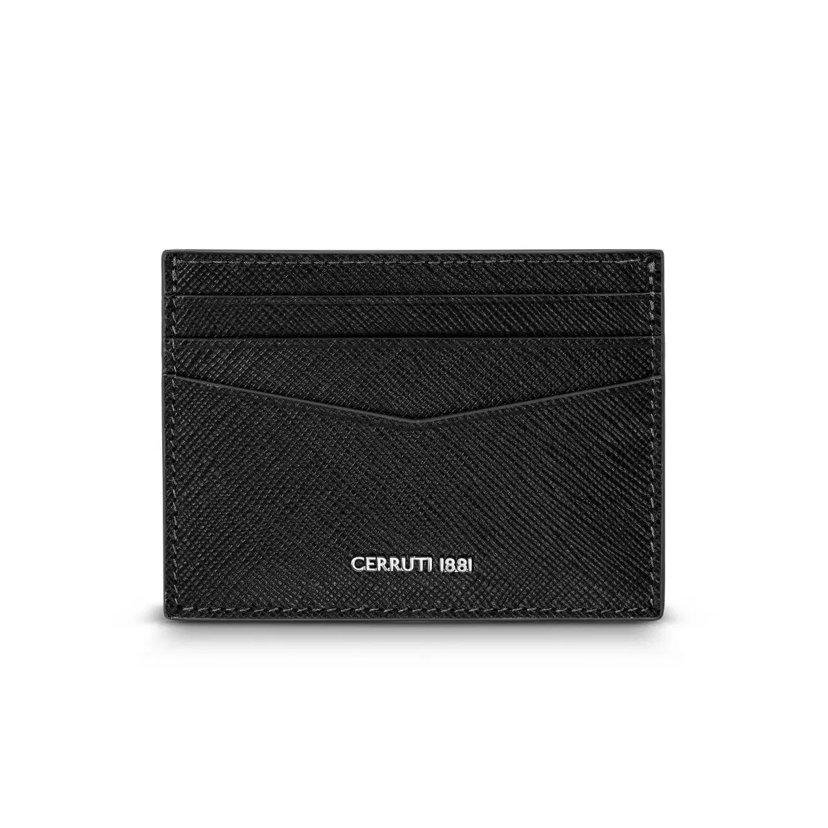 Cerruti 1881 Black Leather Card Holder