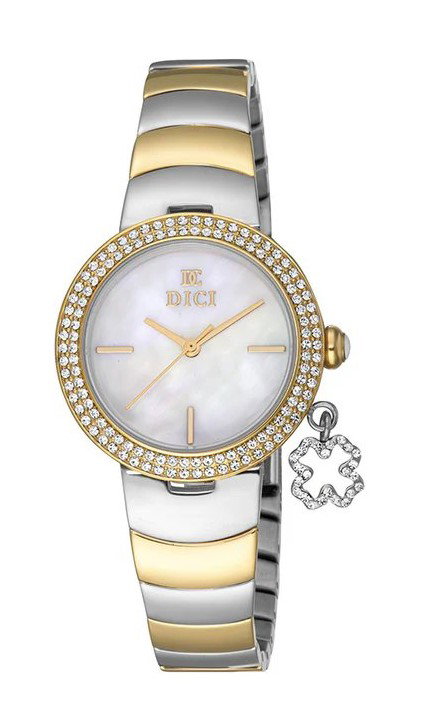 DICI Milano Quartz watch for ladies steel silver , Gold