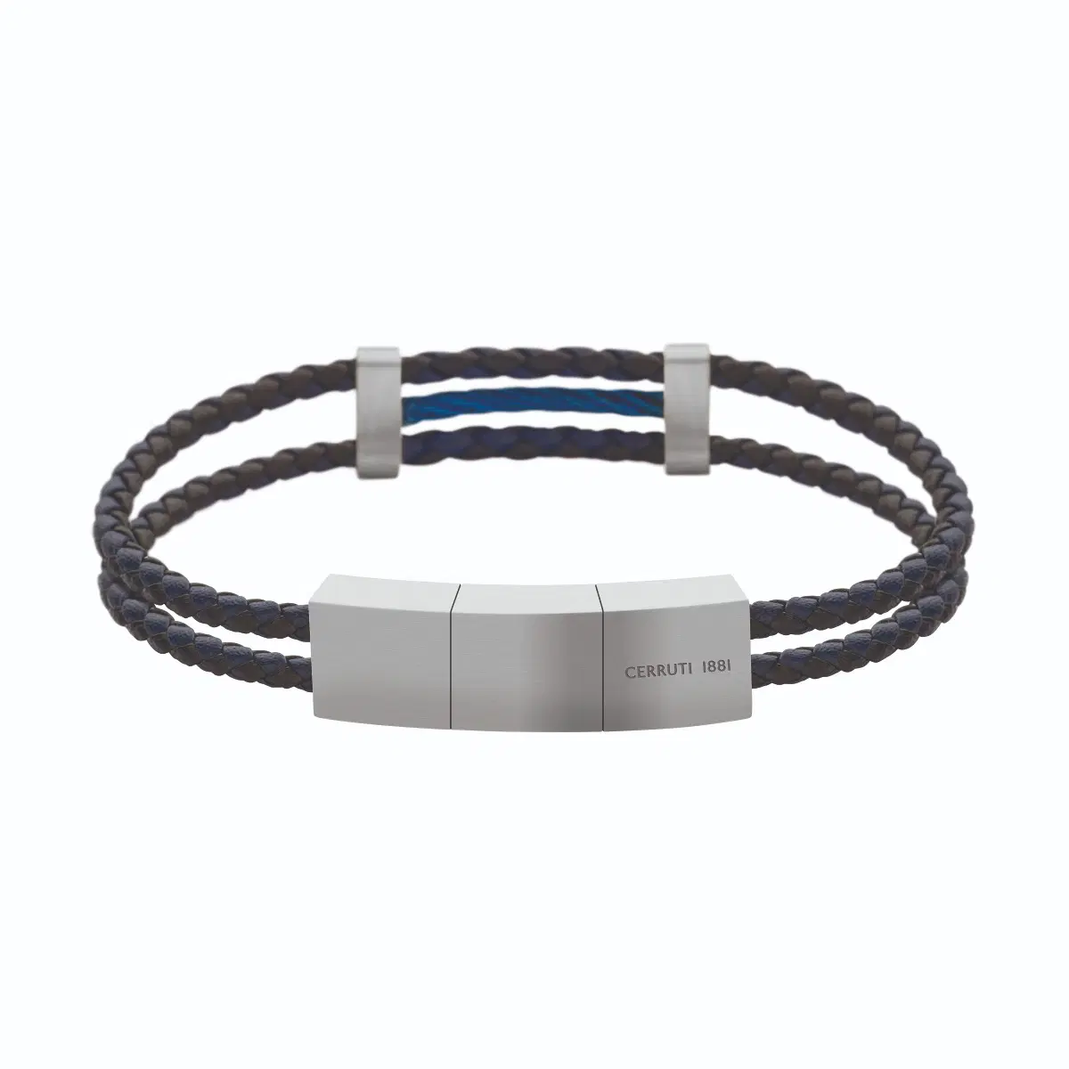 Cerruti 1881 Strings Blue Braided Men's Bracelet