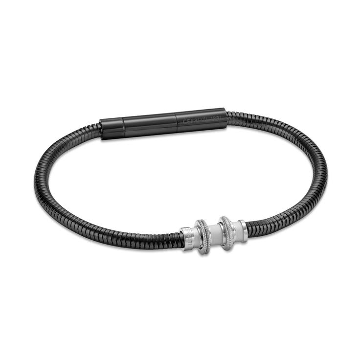 Cerruti 1881 Men's Black Stainless Steel Bracelet