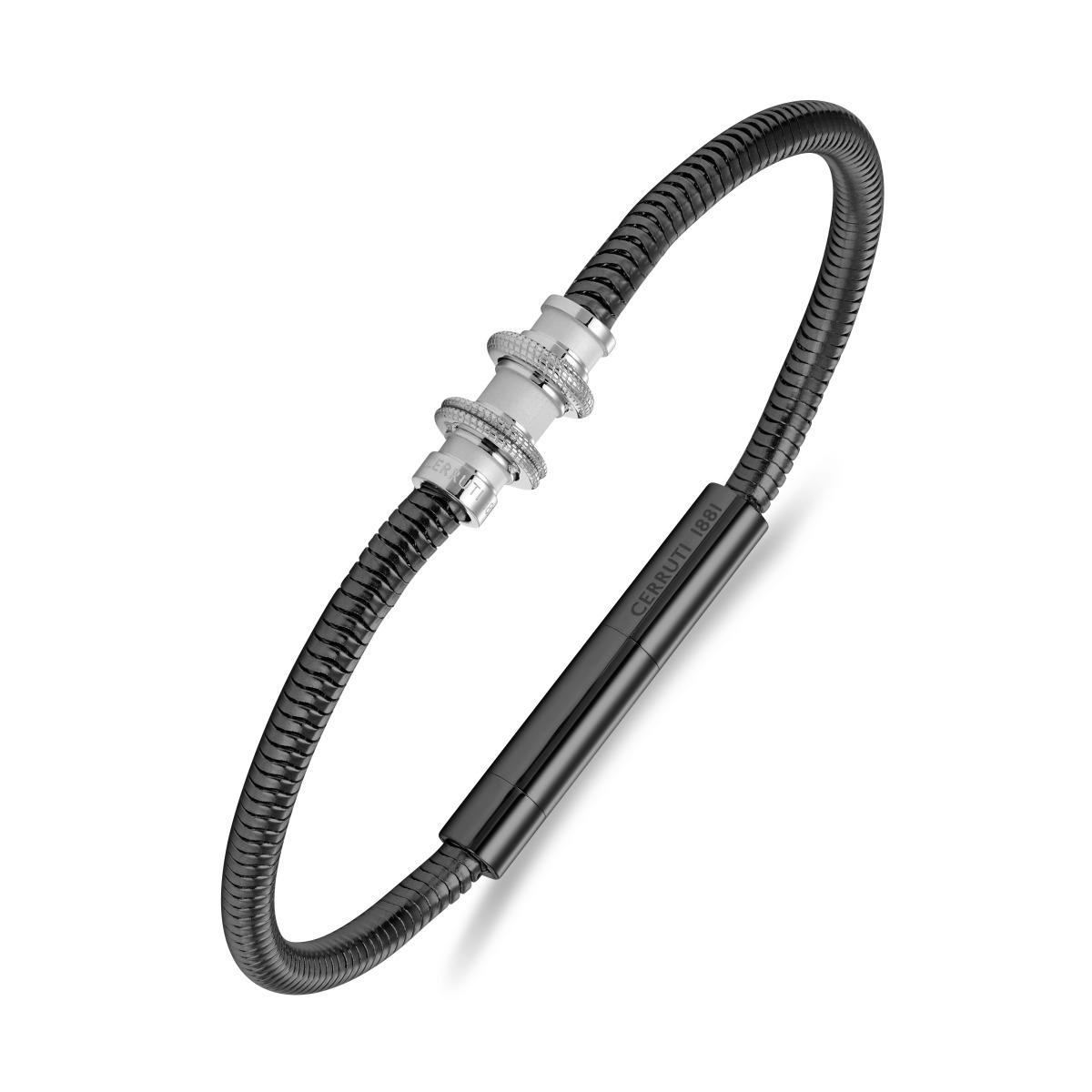 Cerruti 1881 Men's Black Stainless Steel Bracelet