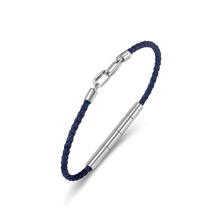 سوار شيروتى 1881 سافيريو رجالي من الجلد الأزرق