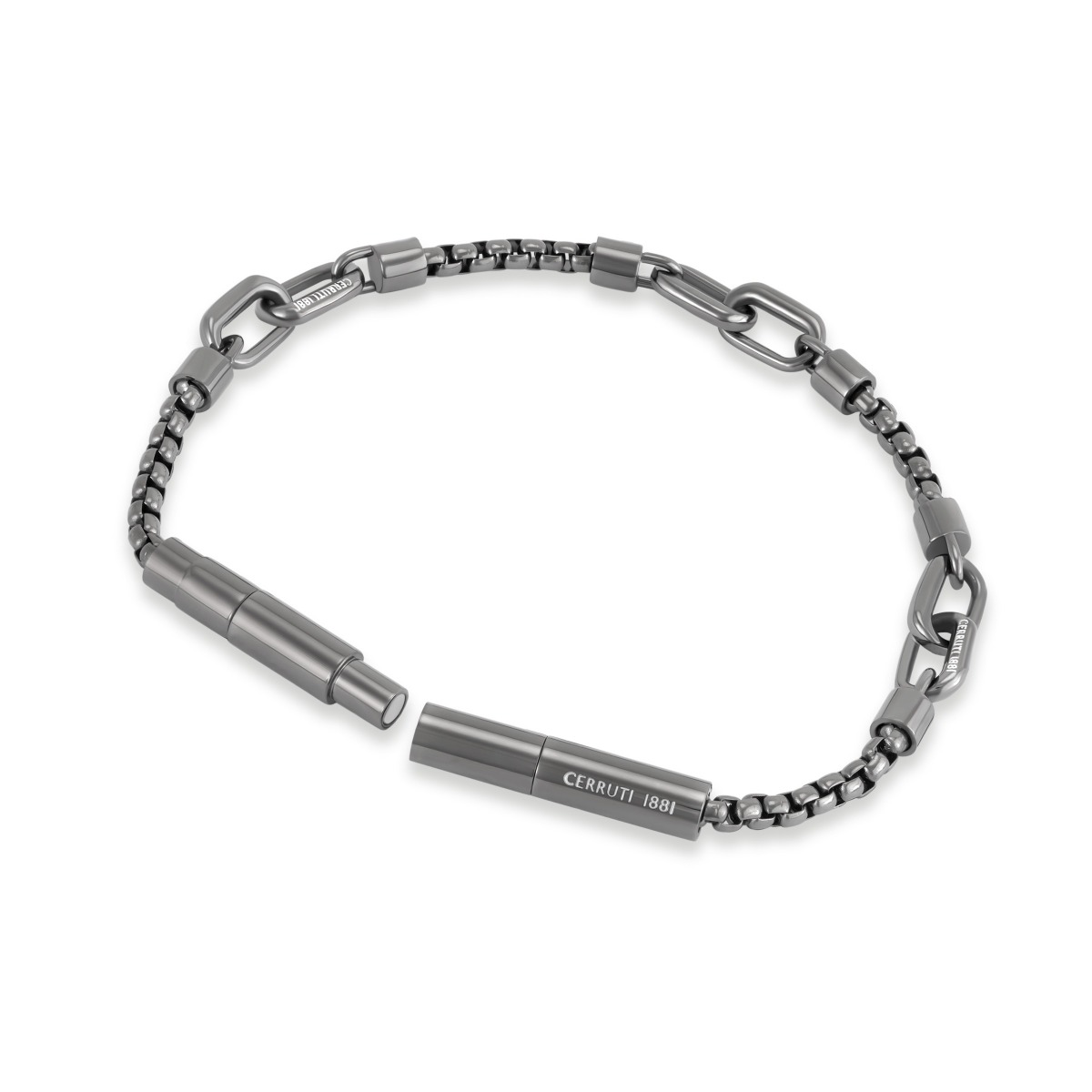 Cerruti 1881 Saverio Men Grey Stainless Steel Bracelet