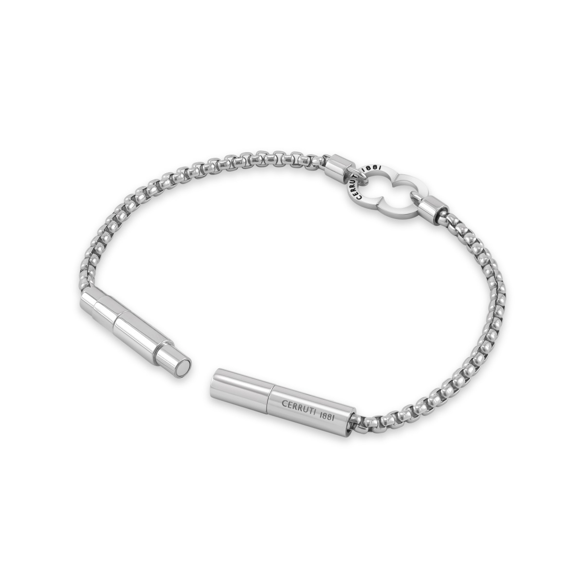 Cerruti 1881 Saverio Men Silver Stainless Steel Bracelet