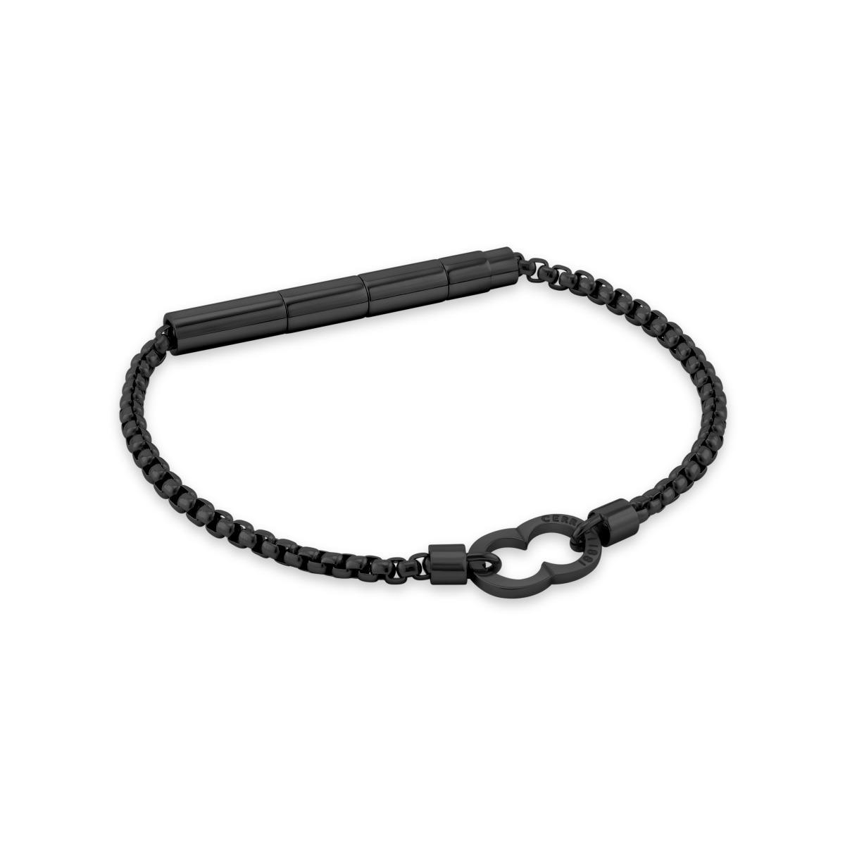 Cerruti 1881 Saverio Men Black Stainless Steel Bracelet