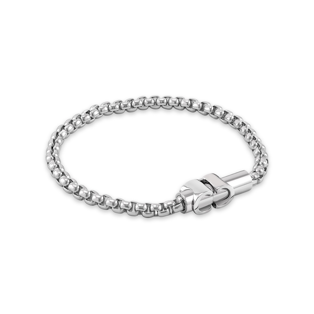 Cerruti 1881 Carlo Men Silver Stainless Steel Bracelet