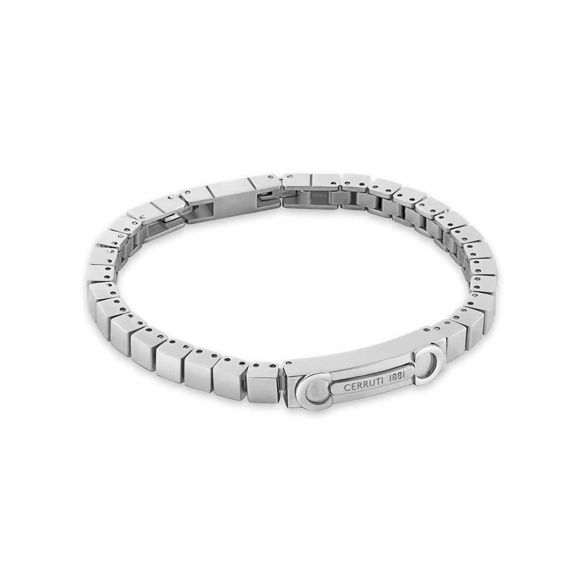 Cerruti 1881 Tito Silver Stainless Steel Men's Bracelet