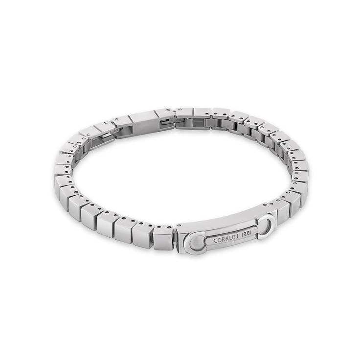Cerruti 1881 Tito Silver Stainless Steel Men's Bracelet