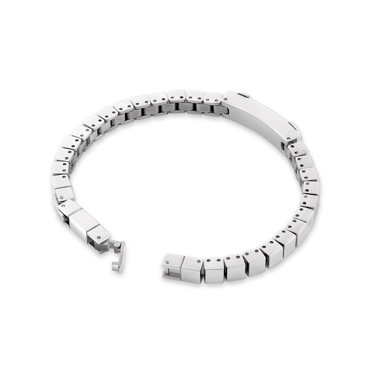 Cerruti 1881 Tito Silver Stainless Steel Men's Bracelet