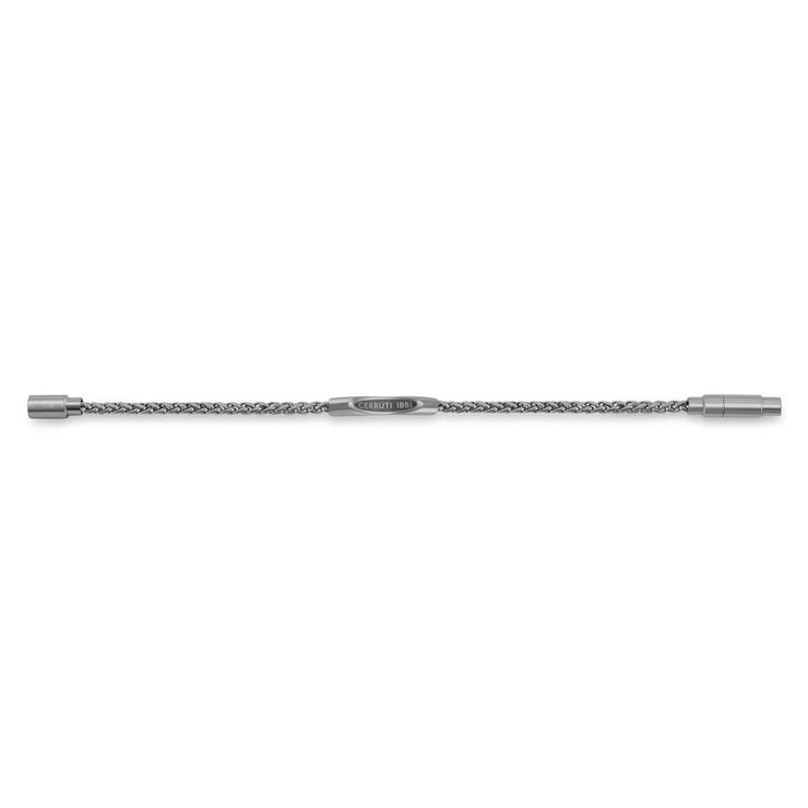 Cerruti 1881 Matteo Gunmetal Stainless Steel Chain Bracelet 