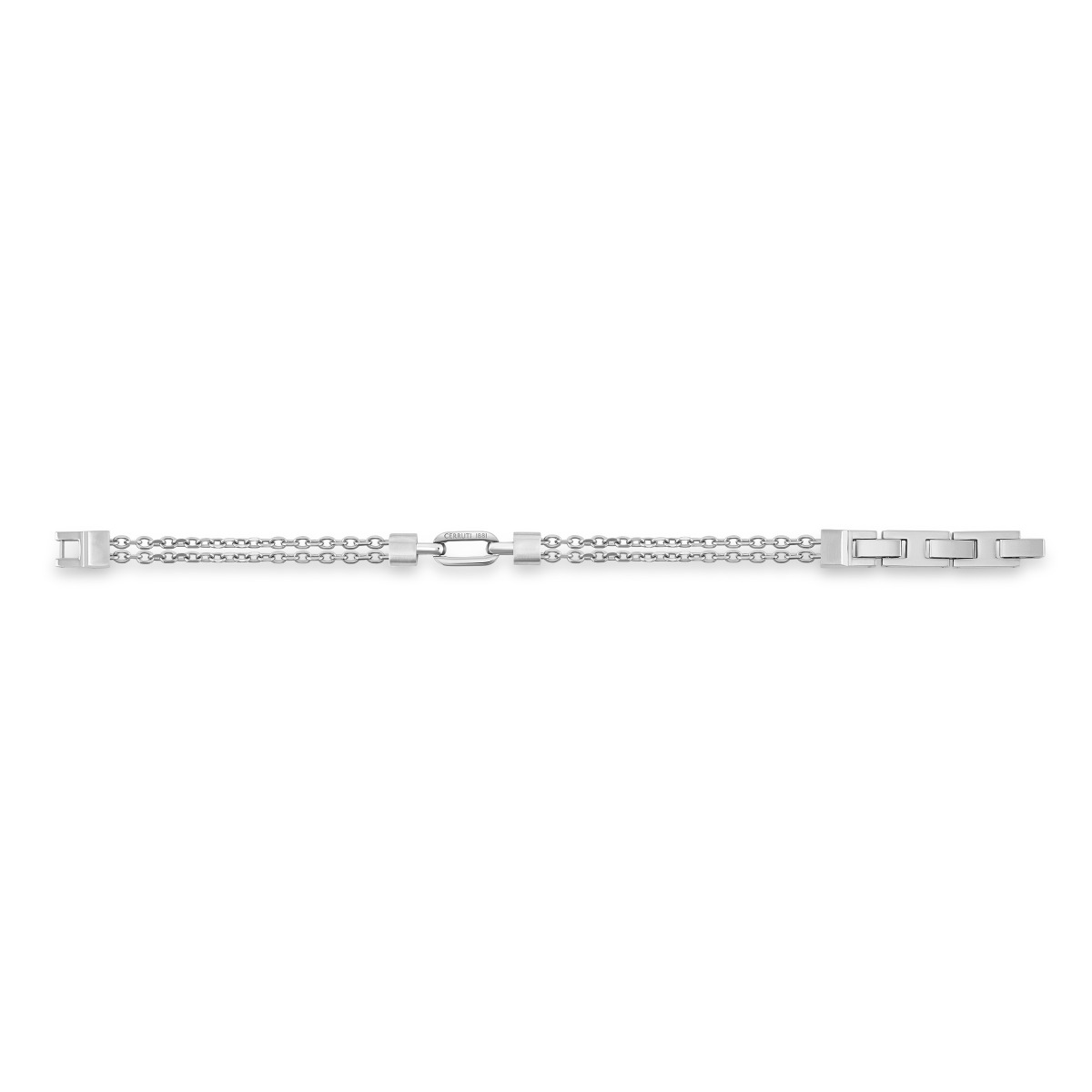 Cerruti 1881 Tommaso Silver Double Chain Bracelet for Men