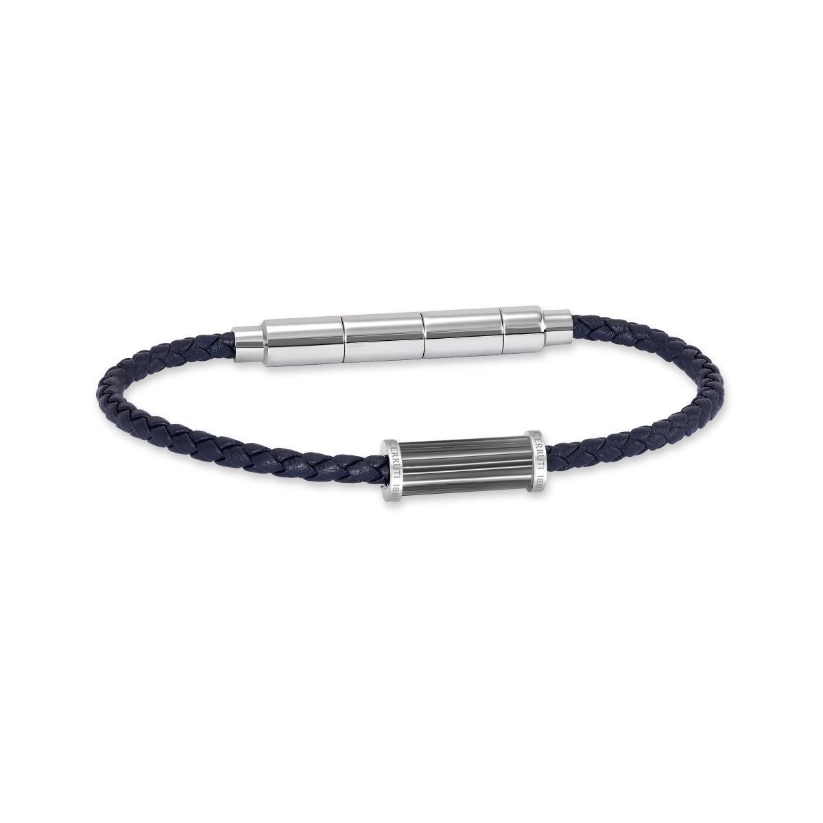 Cerruti 1881 Marcello Men's Braided Leather Bracelet