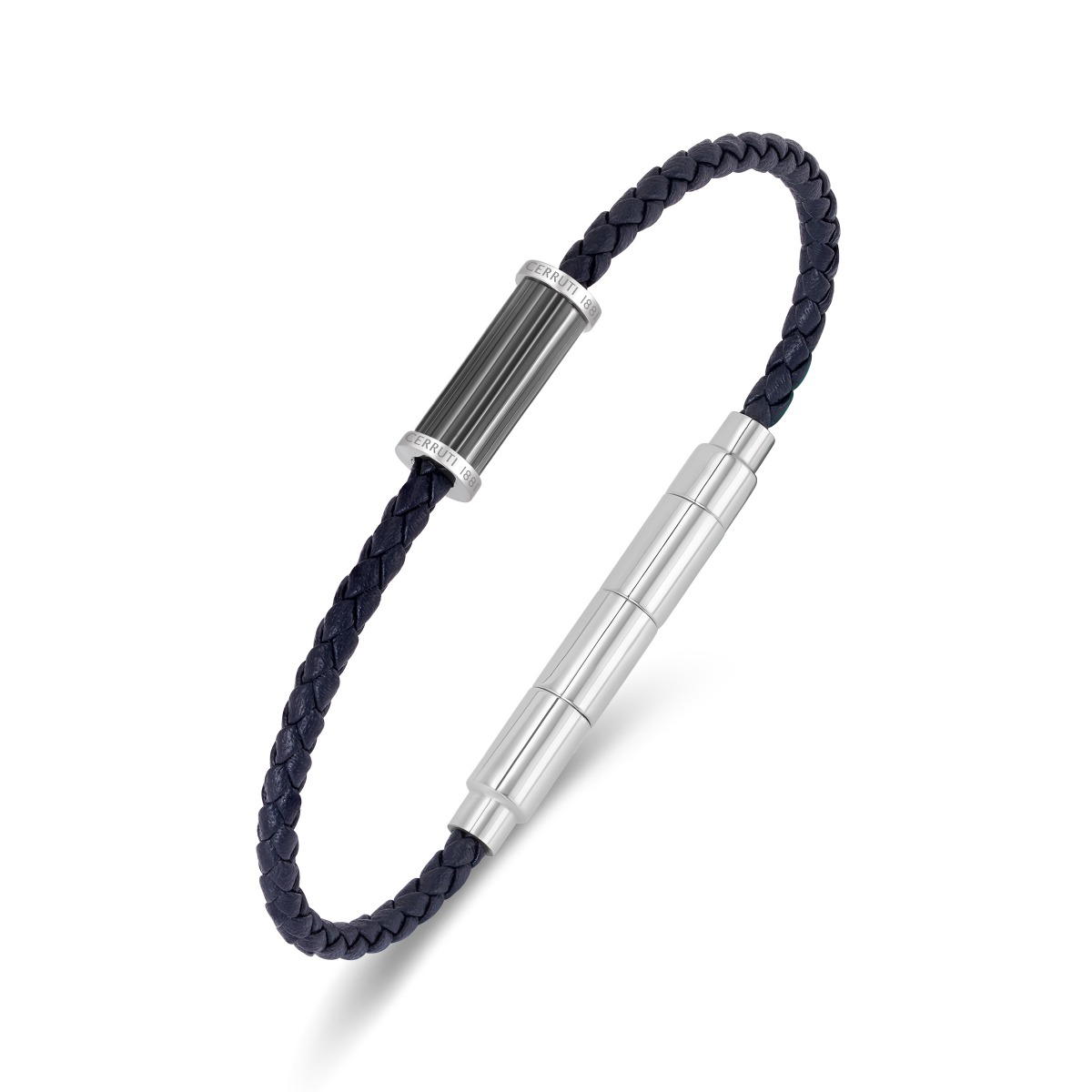Cerruti 1881 Marcello Men's Braided Leather Bracelet
