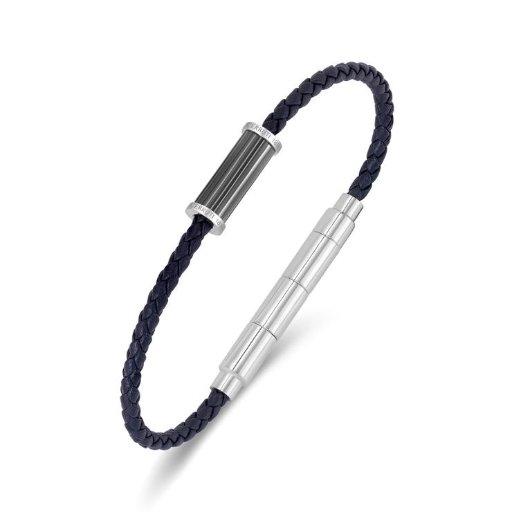 Cerruti 1881 Marcello Men's Braided Leather Bracelet