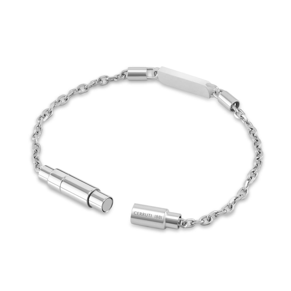 Cerruti 1881 Emiliano Silver Stainless Steel Chain Bracelet for Men