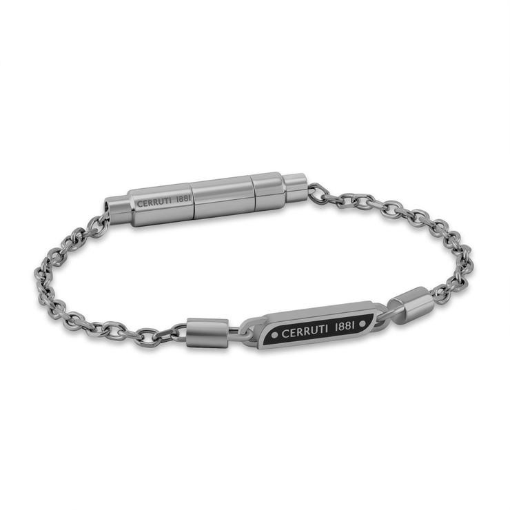 Cerruti 1881 Emiliano Gunmetal Steel Chain Bracelet for Men