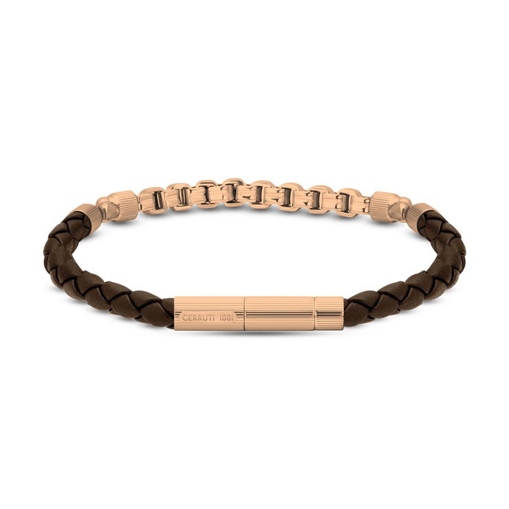 Cerruti 1881 WALTER men bracelet black with green leather